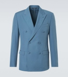 Dolce&Gabbana Double-breasted wool poplin suit jacket