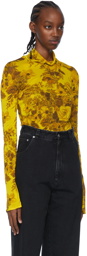 Kwaidan Editions Yellow Viscose Mini Dress