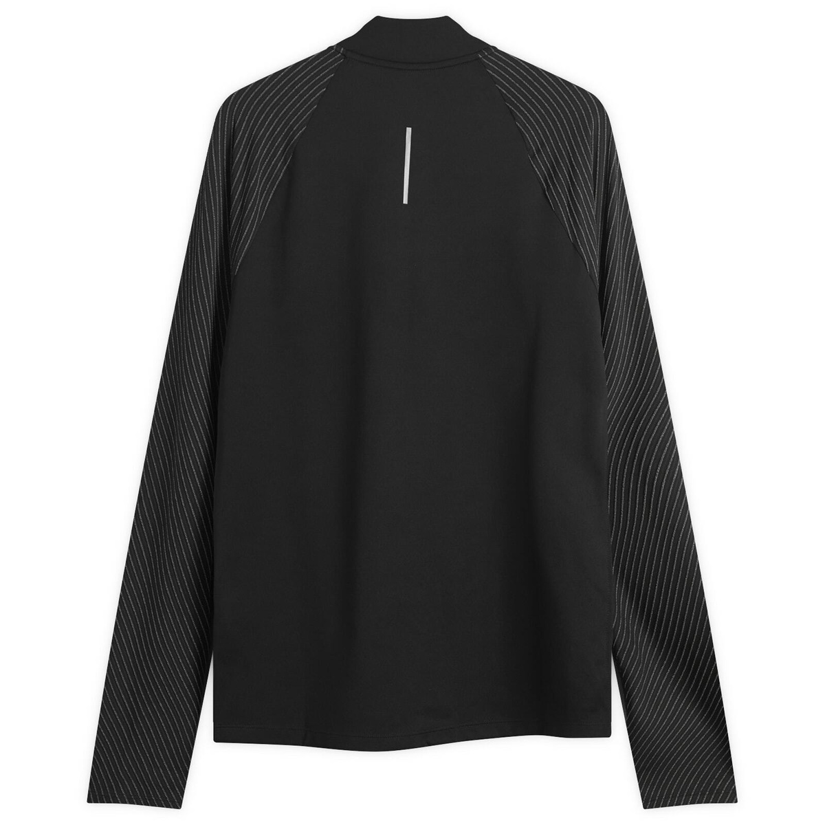 Nike Dri Fit Reflective Half Zip in Black/Reflective Silver