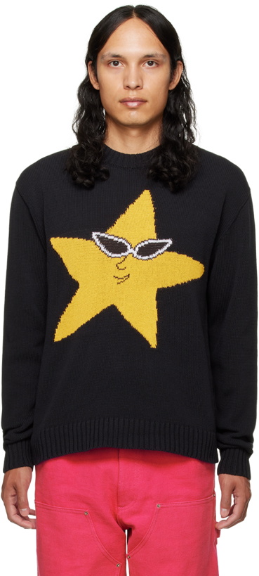 Photo: Sky High Farm Workwear Black Star Sweater