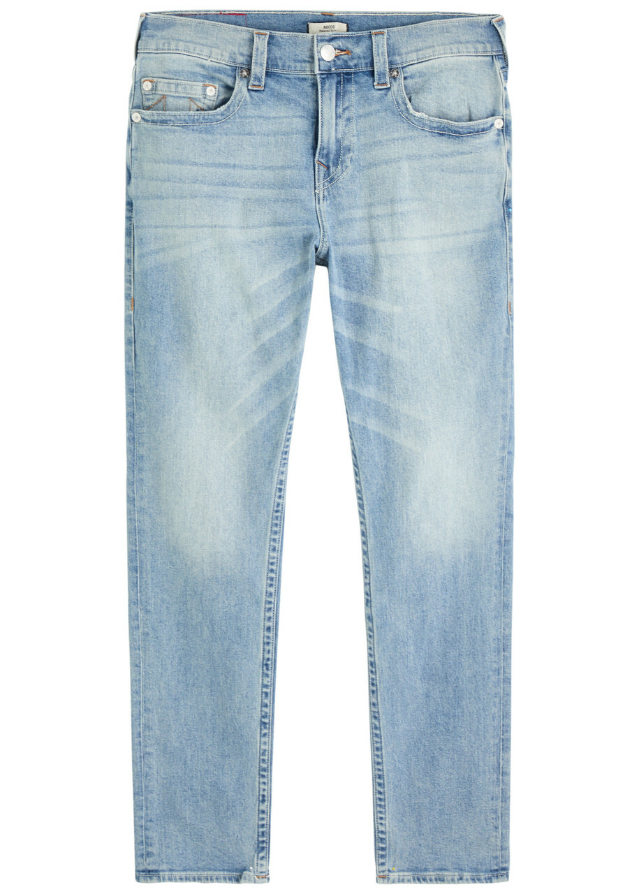True Religion Rocco Slim-leg Jeans Light Blue