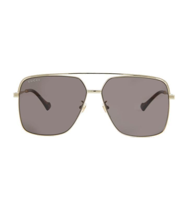 Photo: Gucci - Aviator metal sunglasses
