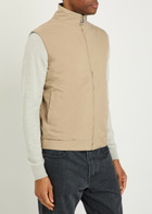 Aurélien Quilted Reversible Shell Gilet Beige