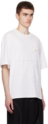 Feng Chen Wang White Paneled T-Shirt