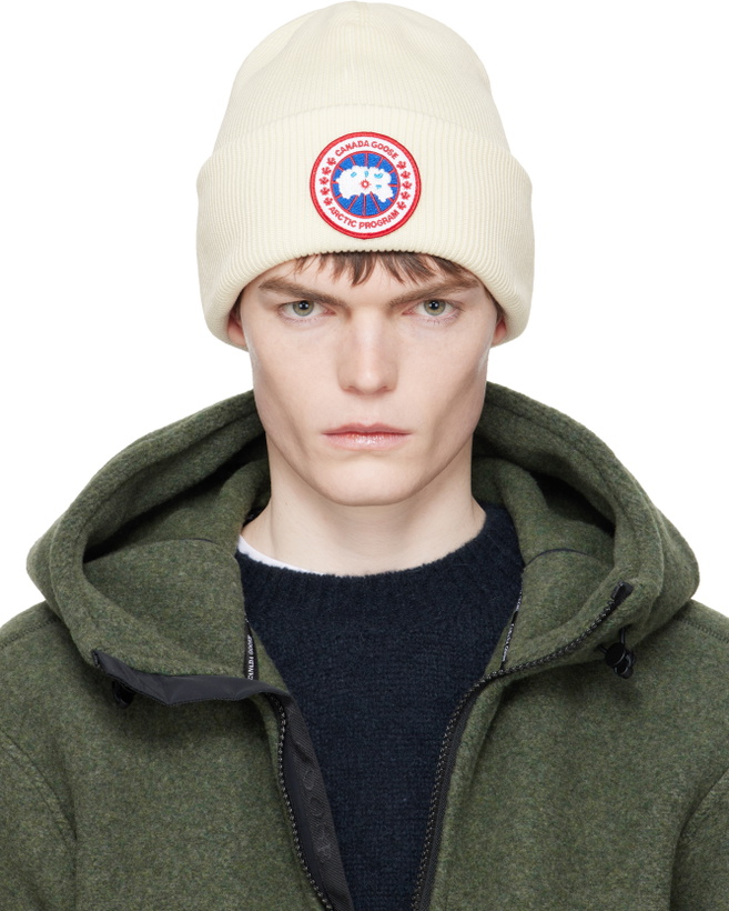 Photo: Canada Goose Off-White Arctic Beanie