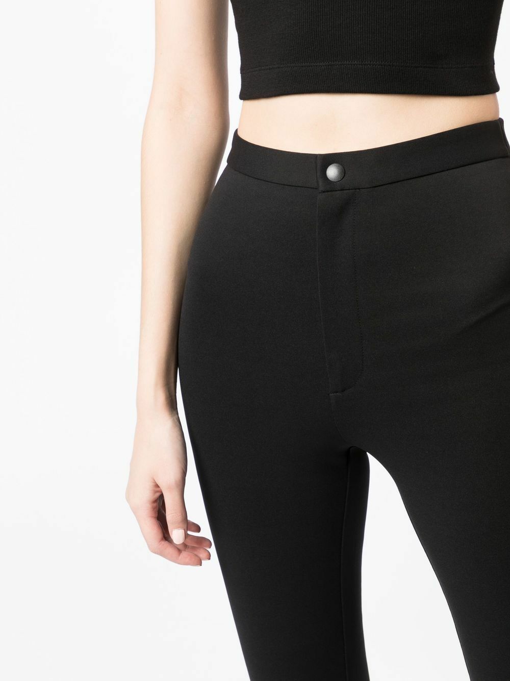 WARDROBE.NYC Slit Detail High Waist Leggings WARDROBE.NYC