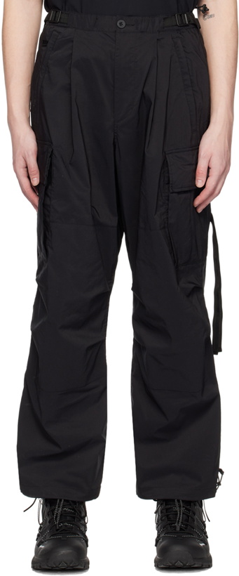 Photo: F/CE.® Black Relaxed-Fit Cargo Pants