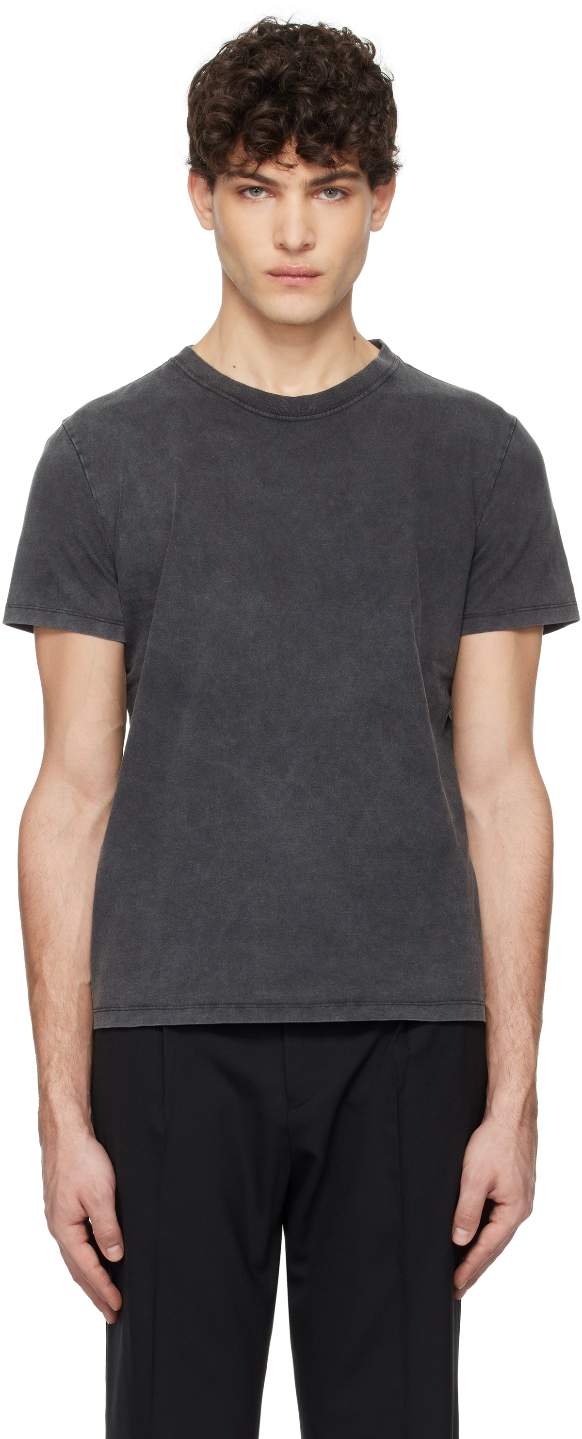 Tonywack Black Signature Garment-Dyed T-shirt
