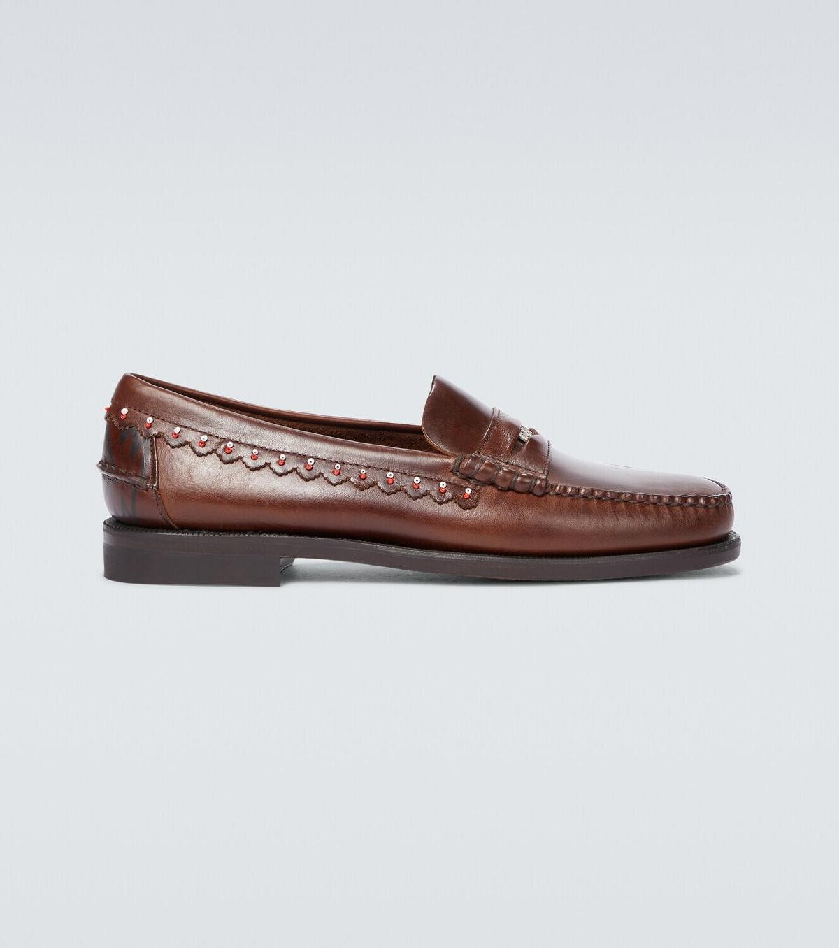 Alanui ALANUI x Sebago Dan leather loafers