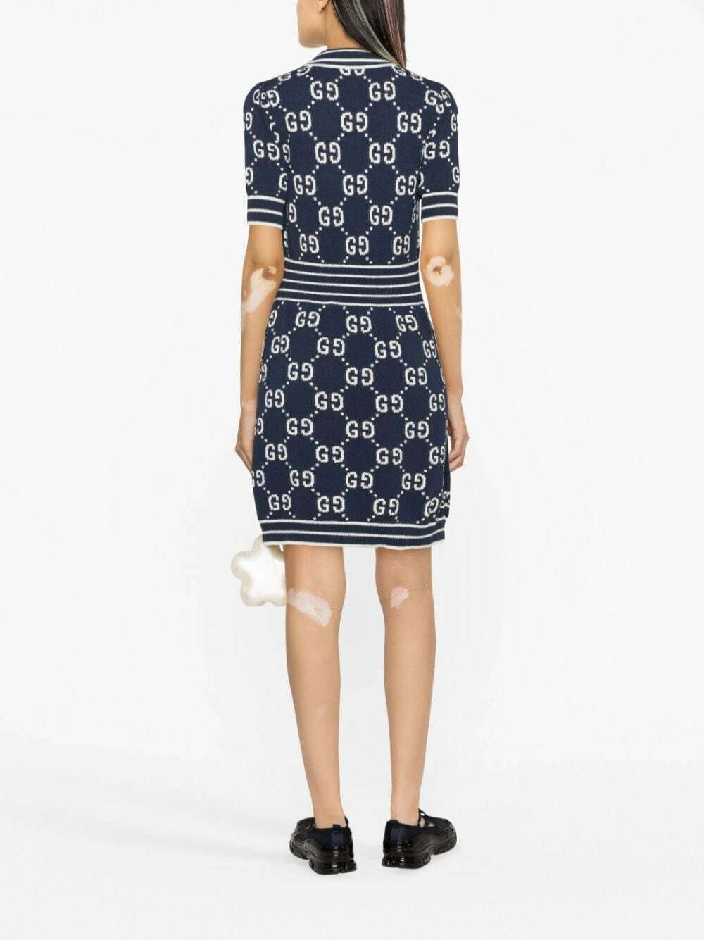 GUCCI - Cotton Polo Neck Dress Gucci