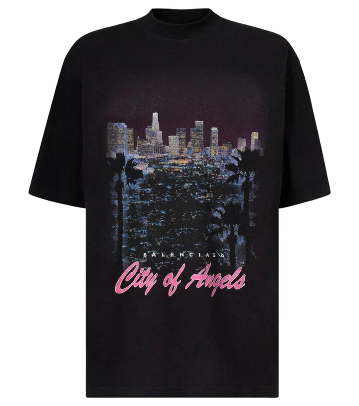 Photo: Balenciaga Printed cotton jersey T-shirt