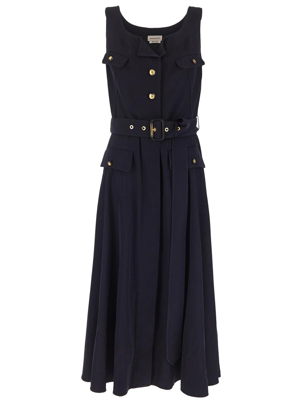 Alexander Mcqueen Military Flared Dress Alexander McQueen