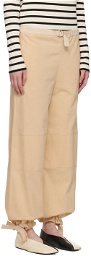 Jil Sander Yellow Belted Trousers