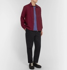 AMI - Twill Blouson Jacket - Men - Burgundy