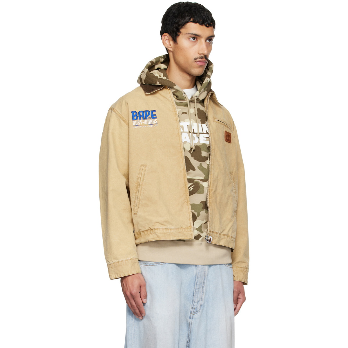 BAPE Beige Work Jacket