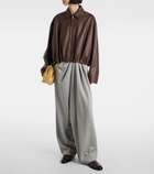 Loewe Draped wool wide-leg pants