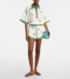 Alémais Wanda embroidered linen shirt