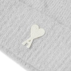 AMI Paris Women's AMI White ACD Beanie in Pearl Grey