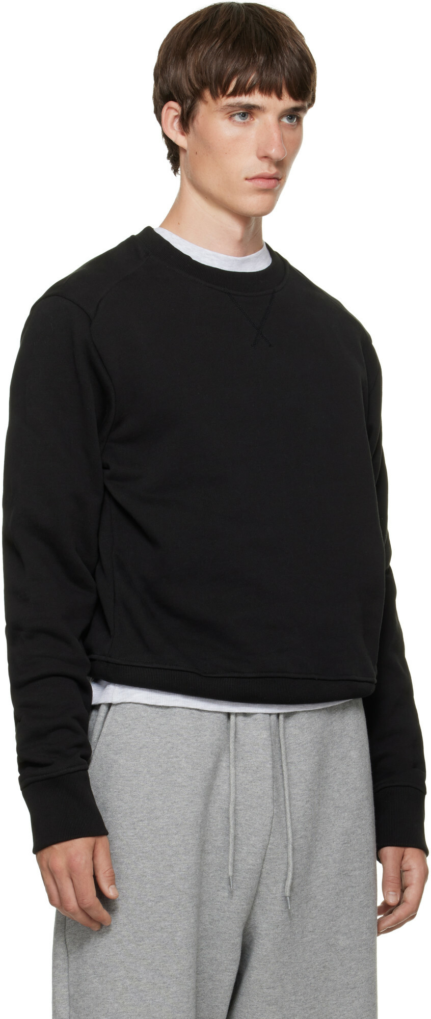 Entire Studios Black Pod Crew Sweatshirt