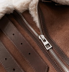 Loewe - Shearling Aviator Jacket - Brown