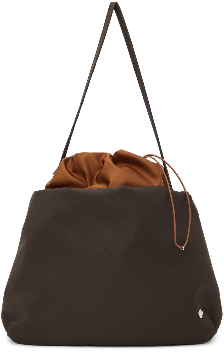 The Row Brown XL Bourse Pouch The Row