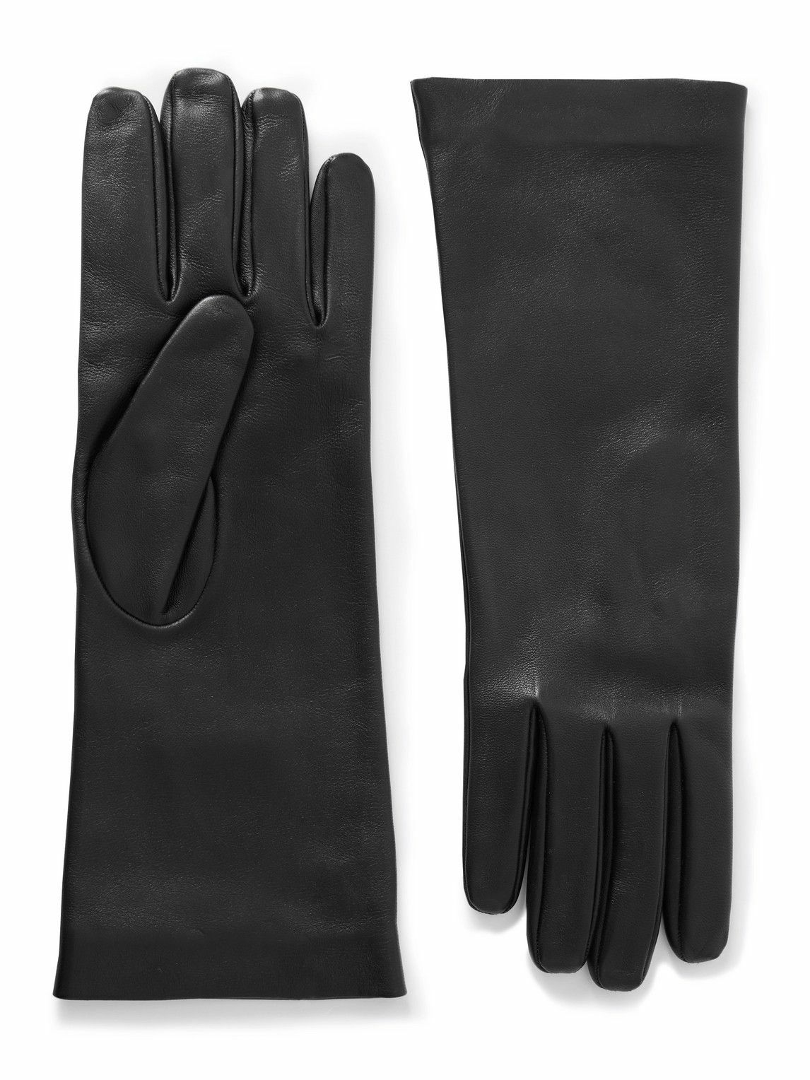 手袋 SAINT LAURENT BLACK LEATHER GLOVES Saint Laurent Leather Gloves - 7. 5 Inches