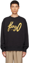 Kenzo Black Kenzo Paris Archive Oversize Logo Sweatshirt