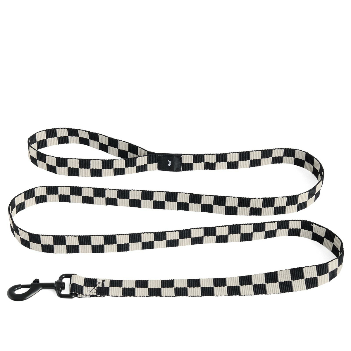 HAY Check Dog Leash in Black/White 
