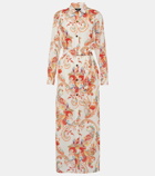 Etro Floral cotton and silk shirt dress