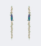 Suzanne Kalan 18kt gold drop earrings with gemstones