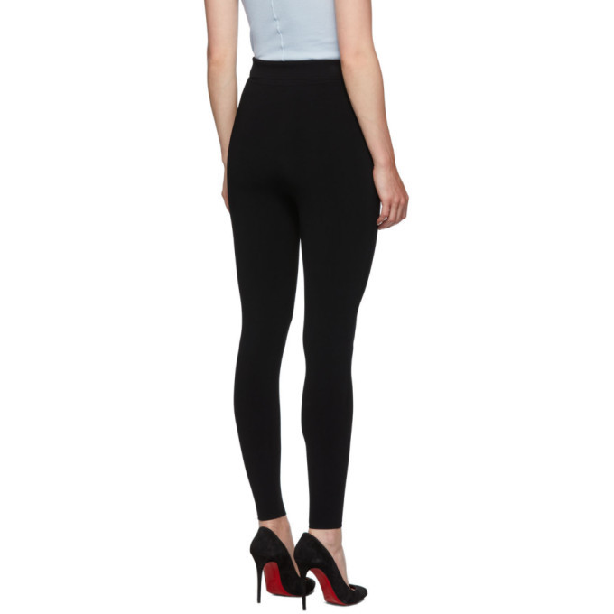 Alexander Wang Black Compact Logo Insert Leggings Alexander Wang