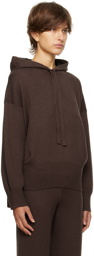 Proenza Schouler Brown Proenza Schouler White Label Rib Knit Hoodie