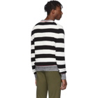 rag and bone Black and White Striped Axwell Sweater