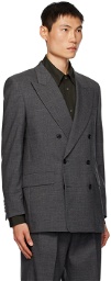 Sunflower Gray Double-Breasted Blazer