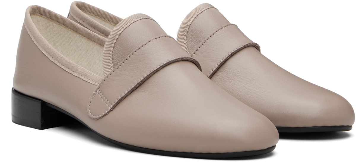 Repetto Taupe Michael Rubber-Sole Loafers