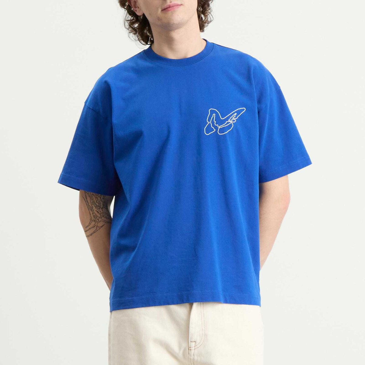 Picante Men's Butterfly T-Shirt in Royal Blue