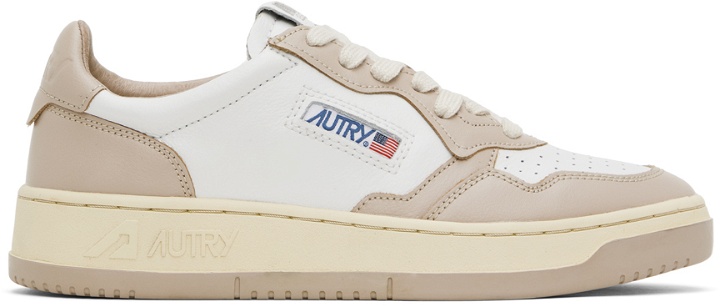 Photo: AUTRY Taupe & White Medalist Low Sneakers