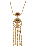 Chloe The Chloé Amulet Embellished Necklace - Gold - One Size
