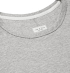 rag & bone - Slim-Fit Waffle-Knit Mélange Cotton T-Shirt - Light gray