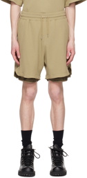 meanswhile Tan Easy Shorts