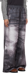 OPEN YY Gray Jean Effect Wide Lounge Pants