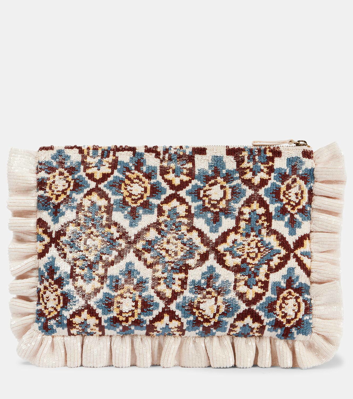 La DoubleJ Sequined clutch
