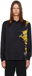 Versace Jeans Couture Black Chain Couture Shirt