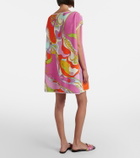 Pucci Orchidee cotton-blend terry minidress