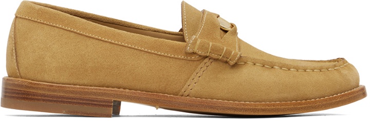 Photo: Rhude Beige Suede Penny Loafers