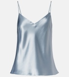 Galvan Ischia satin camisole