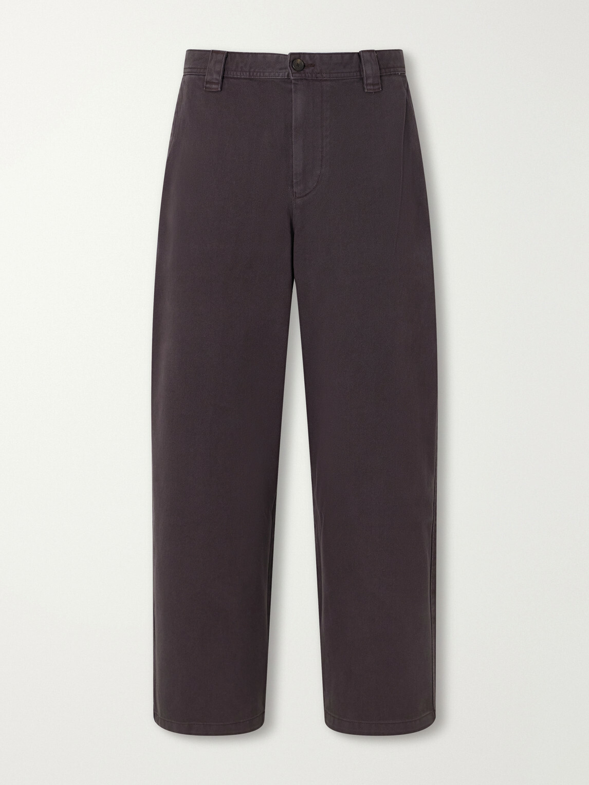 Corridor - Wide-Leg Cotton-Twill Trousers - Brown