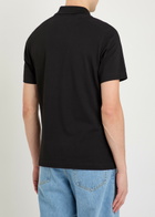 Belstaff Alloy Logo Stretch-cotton Polo Shirt Black