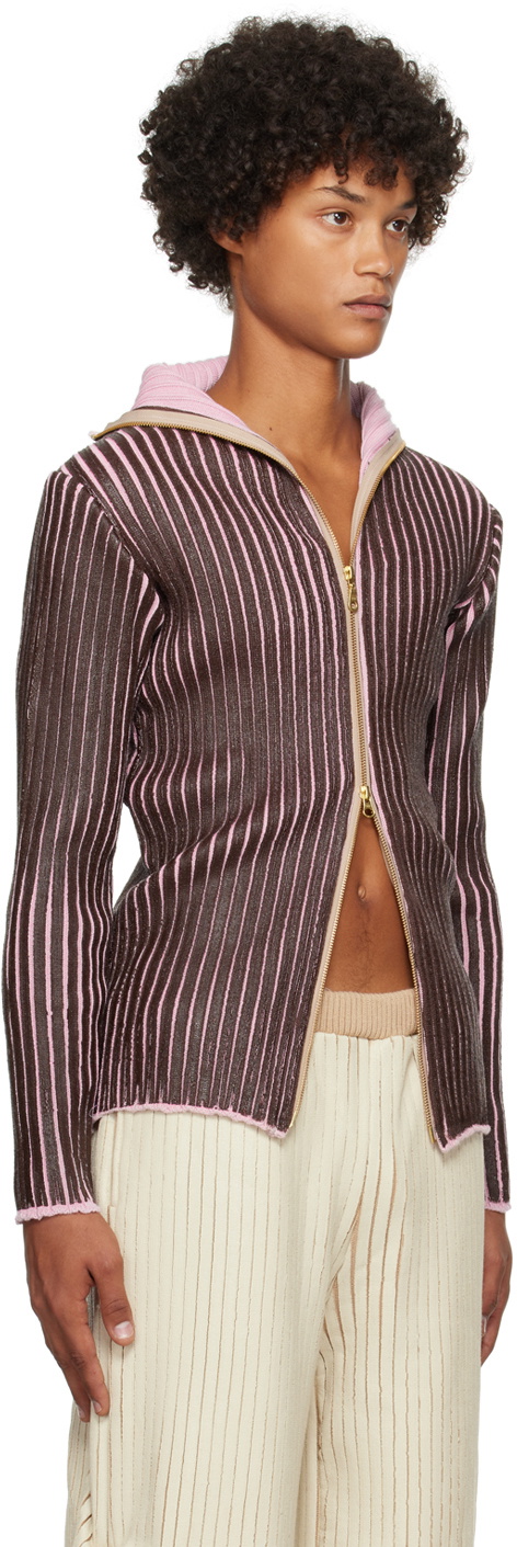 Stanley Raffington SSENSE Exclusive Brown & Pink Sweater
