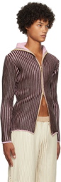 Stanley Raffington SSENSE Exclusive Brown & Pink Sweater
